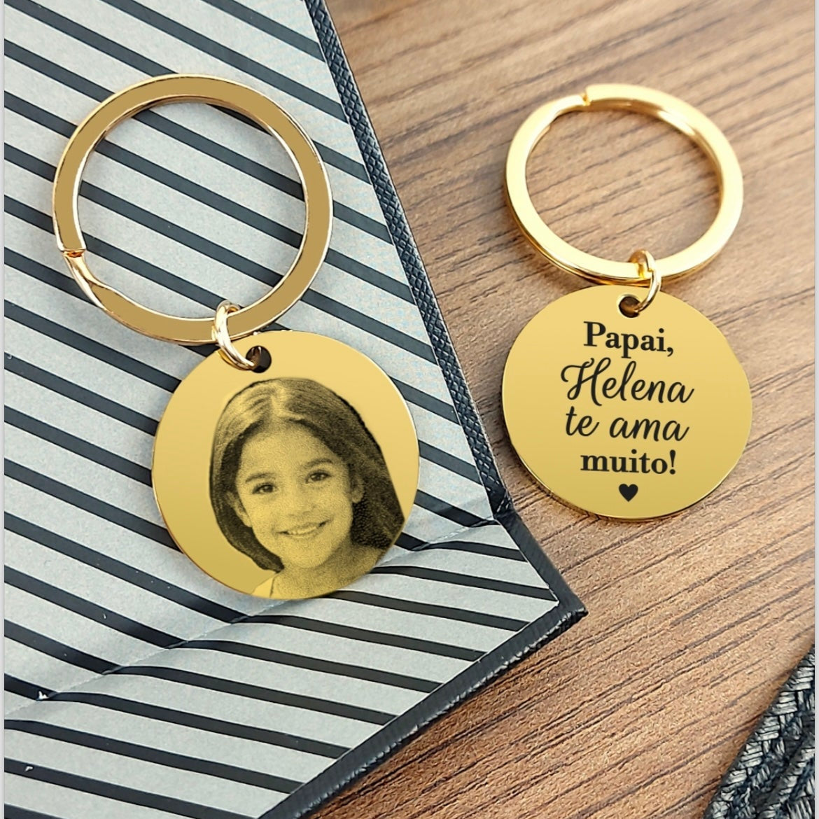 Chaveiro Fotogravação Redondo personalizado