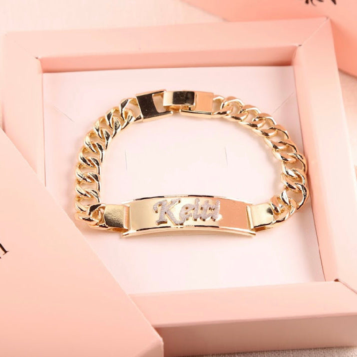 Pulseira Chapa Nome personalizada