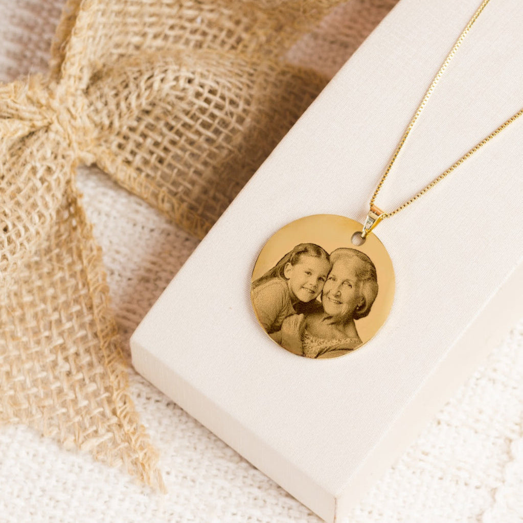 Colar Fotogravação Redondo personalizado