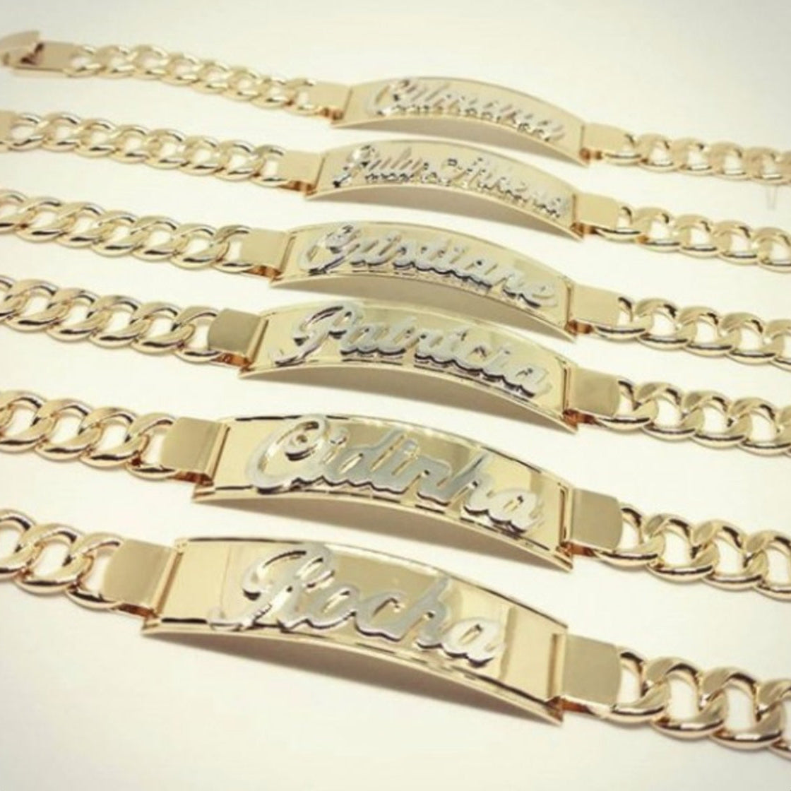 Pulseira Chapa Nome personalizada