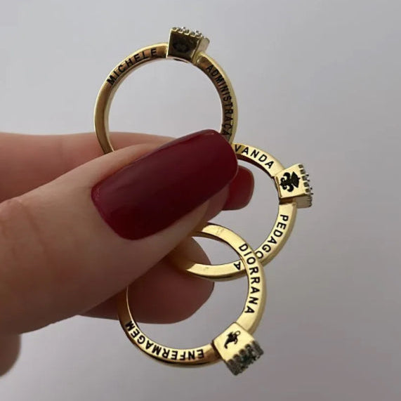 Anel Solitário Formatura personalizado