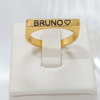 Anel Chapa com Nome personalizado