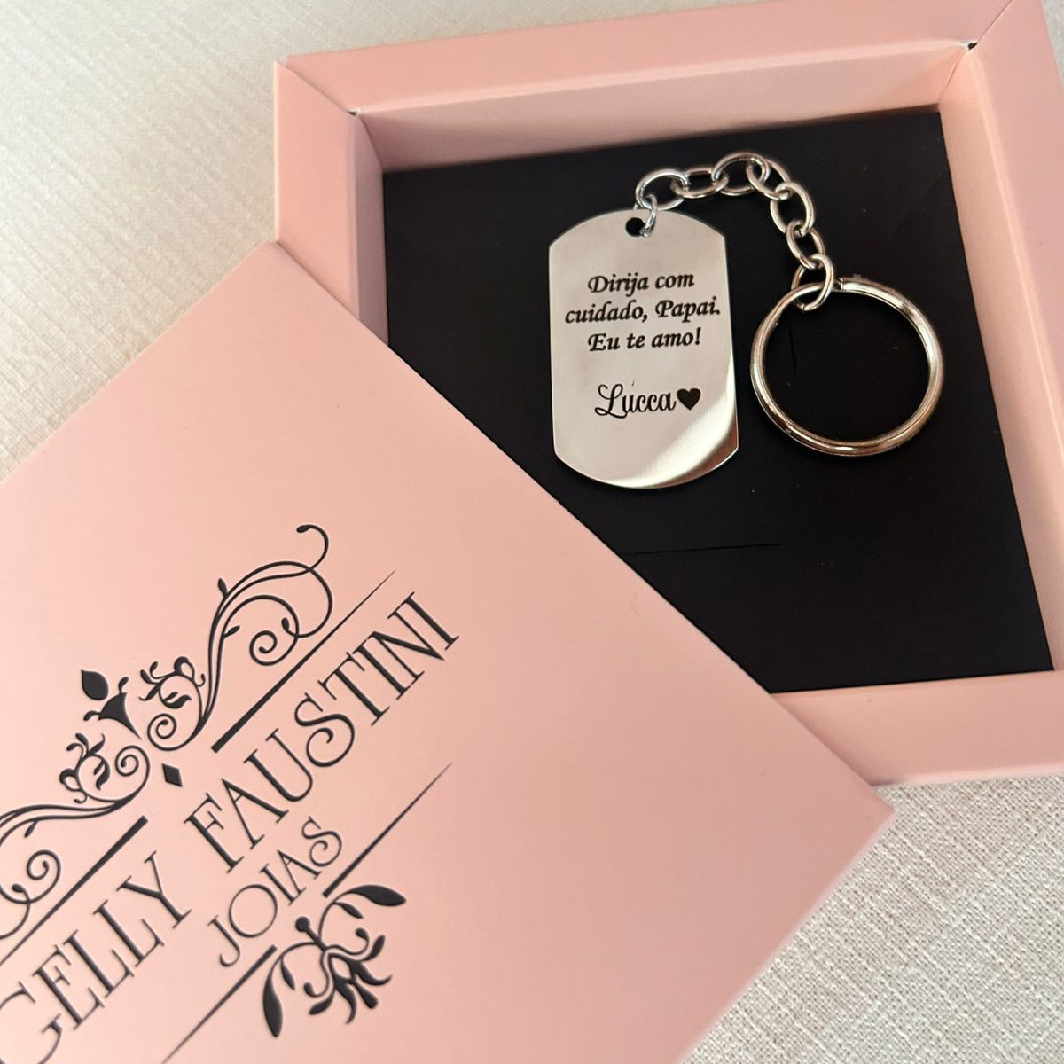 Chaveiro Fotogravação Retangular personalizado