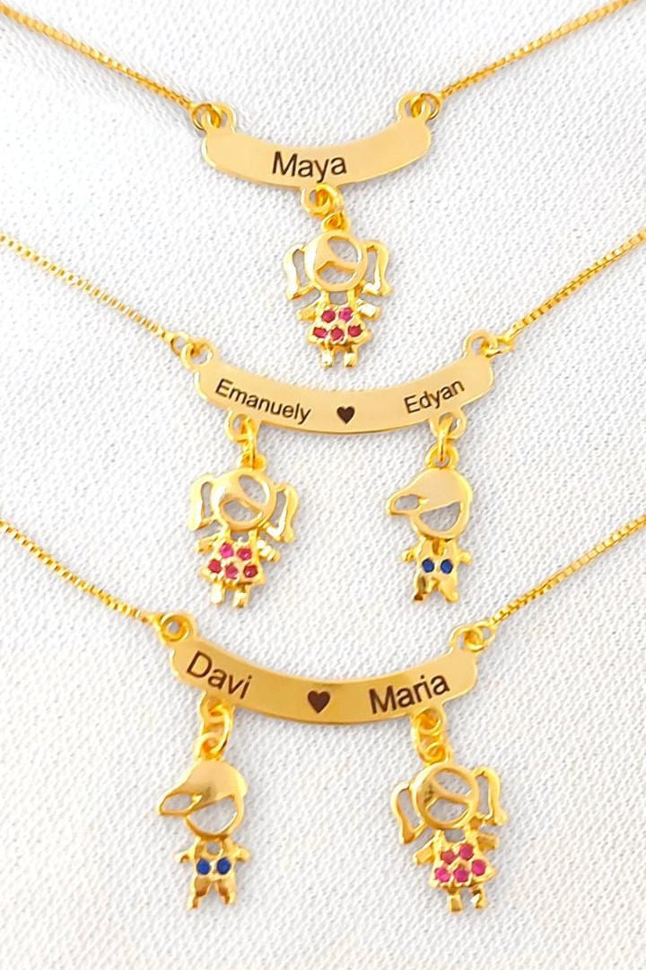 Colar Canga Filhos personalizado