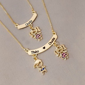 Colar Canga  Filhos  personalizado