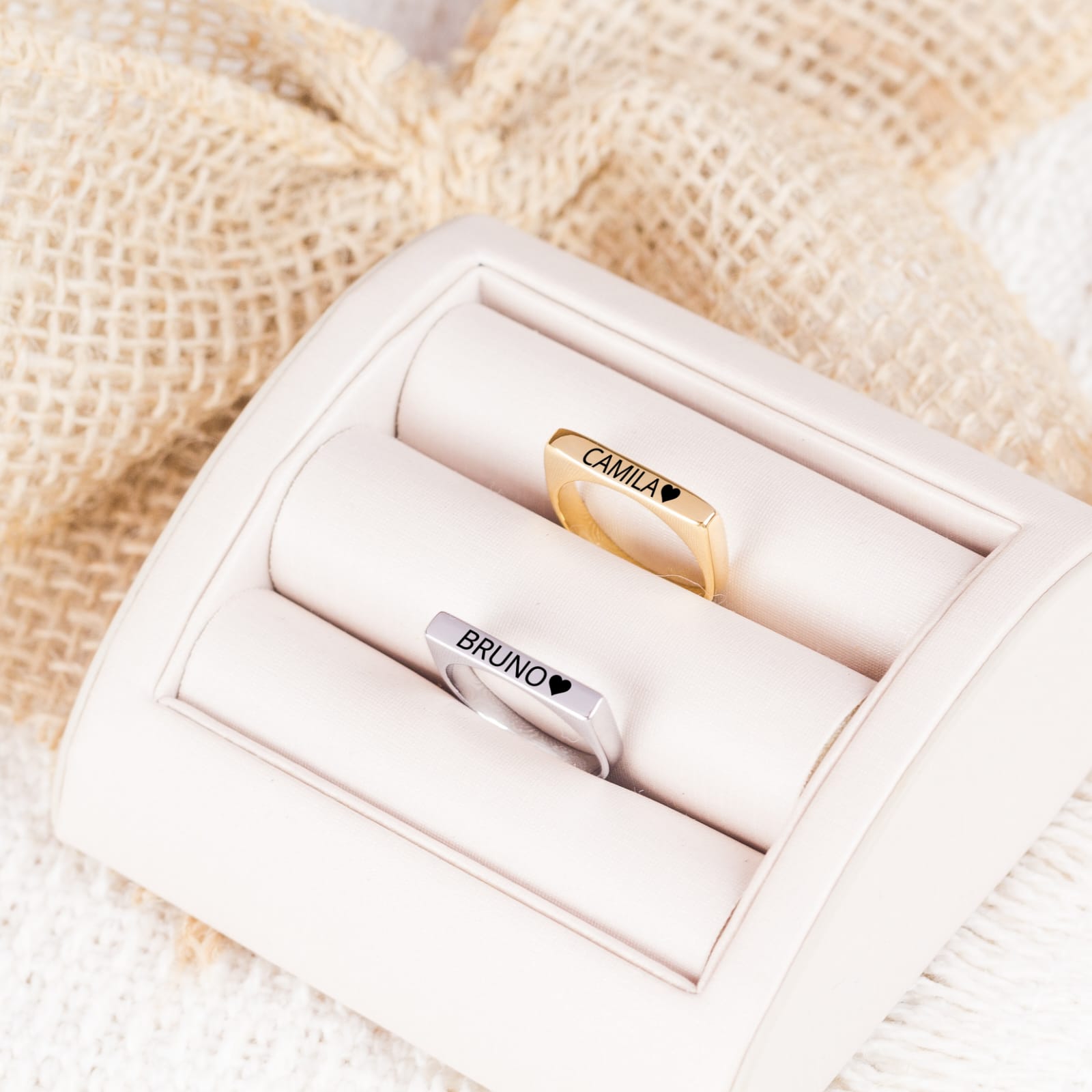 Anel Chapa com Nome personalizado