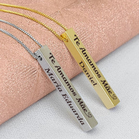 Cordão Masculino Cubo personalizado nos 4 lados