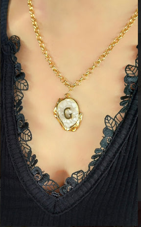 Colar Pingente Letra Personalizado