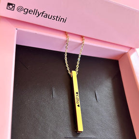 Colar Cubo personalizado nos 4 lados