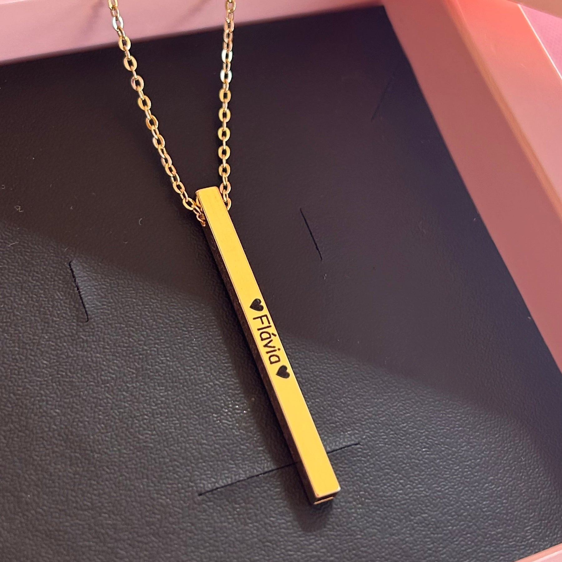 Colar Cubo personalizado nos 4 lados