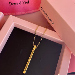 Colar Cubo personalizado nos 4 lados