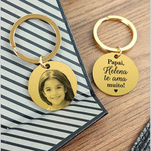 Chaveiro Fotogravação  Redondo personalizado