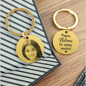 Chaveiro Fotogravação  Redondo personalizado