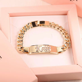 Pulseira Chapa Nome  personalizada