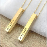 Colar Cubo personalizado nos 4 lados