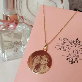 Colar  Fotogravação  Redondo personalizado