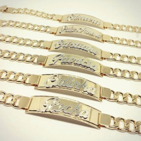 Pulseira Chapa Nome  personalizada