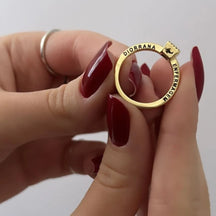 Anel Solitário Formatura  personalizado