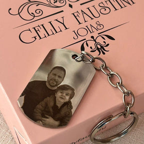 Chaveiro Fotogravação  Retangular personalizado