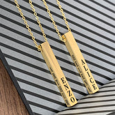 Cordão Masculino Cubo personalizado nos 4 lados