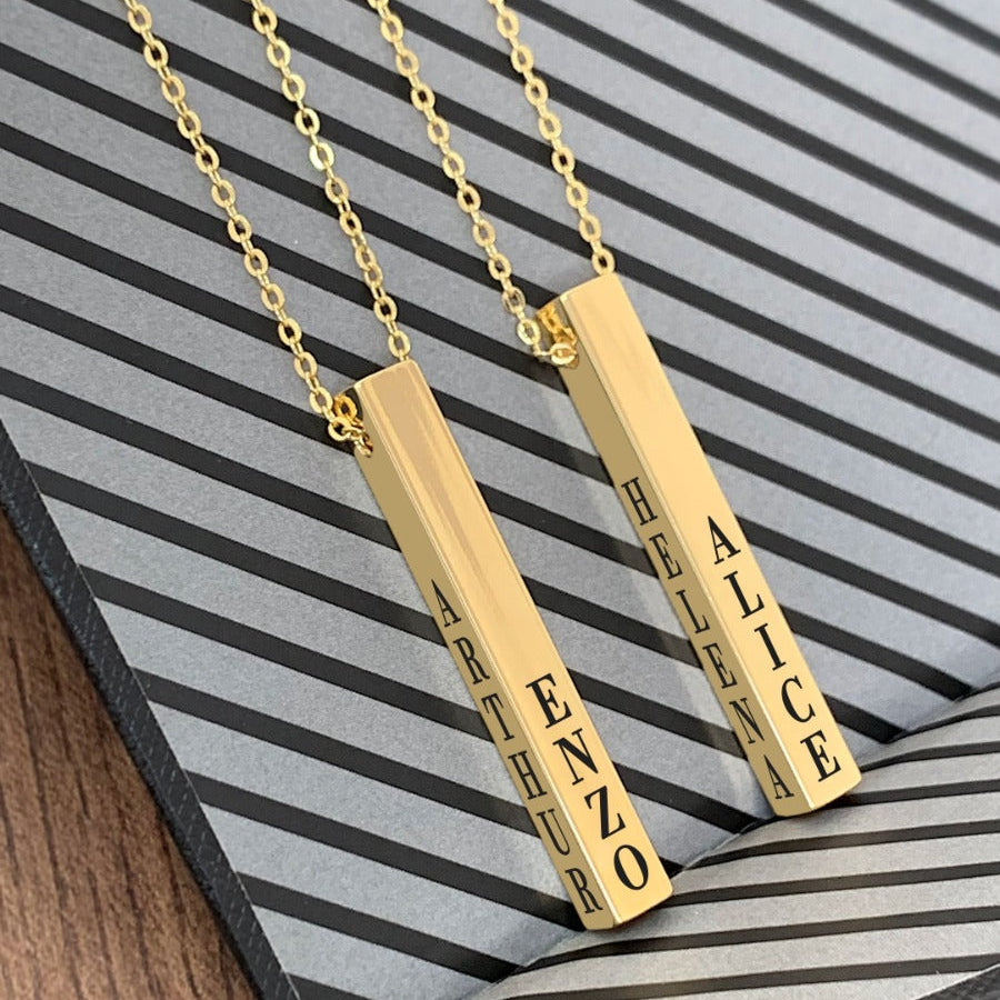 Cordão Masculino Cubo personalizado nos 4 lados