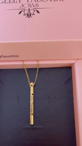 Colar Cubo personalizado nos 4 lados